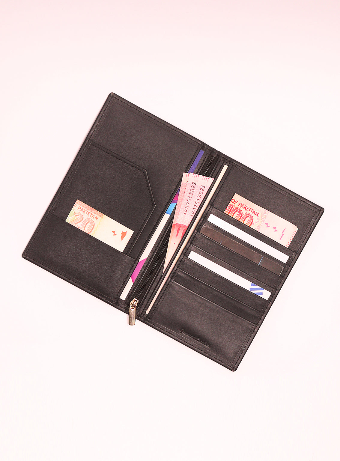 Centosity Cow Plain Travel Clutch By Gilani Black - GIL24TC 01 Centosity Cow Plain Travel Clutch By Gilani Black - GIL24TC 01