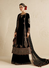 Chandni By Jazmin Luxury Embroidered Velvet 3 Piece Unstitched Suit JZ26CLV D-01 MEHARBANO