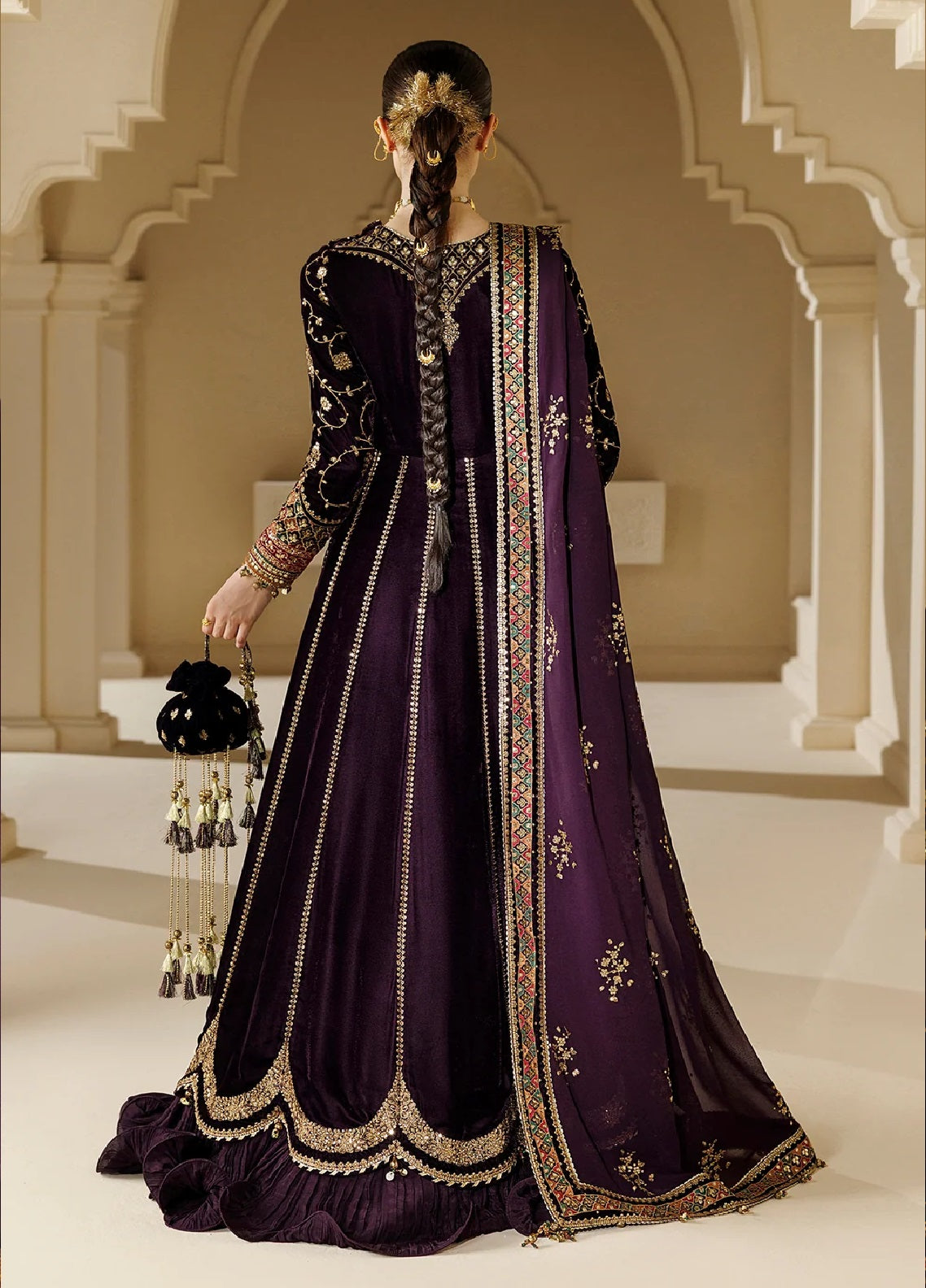Chandni By Jazmin Luxury Embroidered Velvet 3 Piece Unstitched Suit JZ26CLV D-03 ZARPOOSH Chandni By Jazmin Luxury Embroidered Velvet 3 Piece Unstitched Suit JZ26CLV D-03 ZARPOOSH