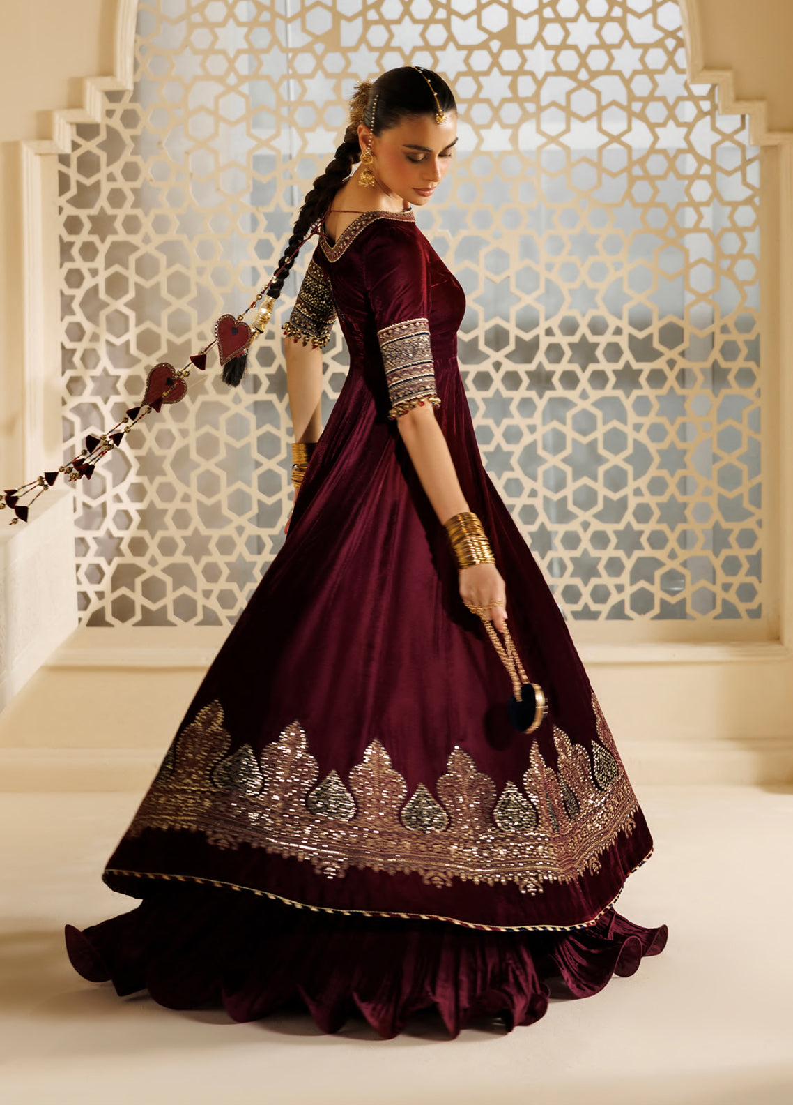 Chandni By Jazmin Luxury Embroidered Velvet 3 Piece Unstitched Suit JZ26CLV D-04 ZARYAB Chandni By Jazmin Luxury Embroidered Velvet 3 Piece Unstitched Suit JZ26CLV D-04 ZARYAB