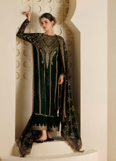Chandni By Jazmin Luxury Embroidered Velvet 3 Piece Unstitched Suit JZ26CLV D-07 SHAB NOOR