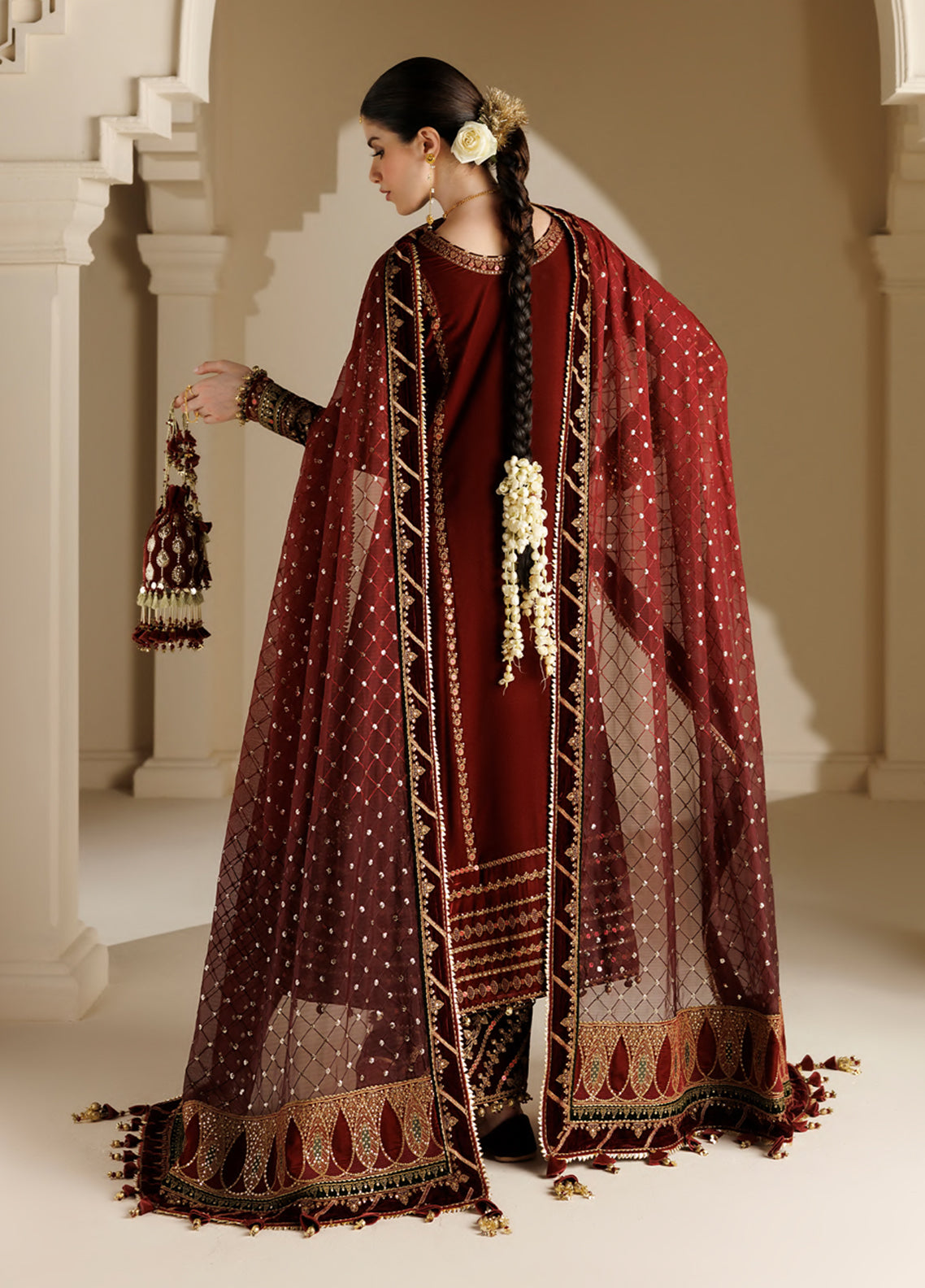 Chandni By Jazmin Luxury Embroidered Velvet 3 Piece Unstitched Suit JZ26CLV D-10 RUKHSAAR Chandni By Jazmin Luxury Embroidered Velvet 3 Piece Unstitched Suit JZ26CLV D-10 RUKHSAAR