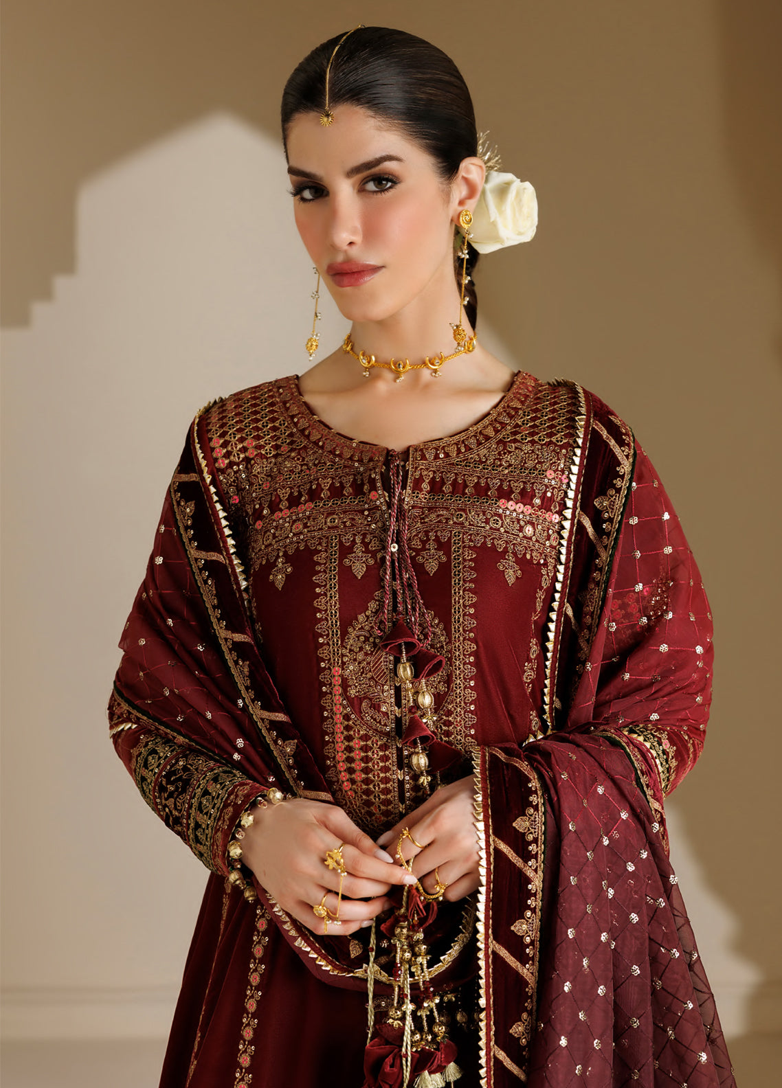 Chandni By Jazmin Luxury Embroidered Velvet 3 Piece Unstitched Suit JZ26CLV D-10 RUKHSAAR Chandni By Jazmin Luxury Embroidered Velvet 3 Piece Unstitched Suit JZ26CLV D-10 RUKHSAAR