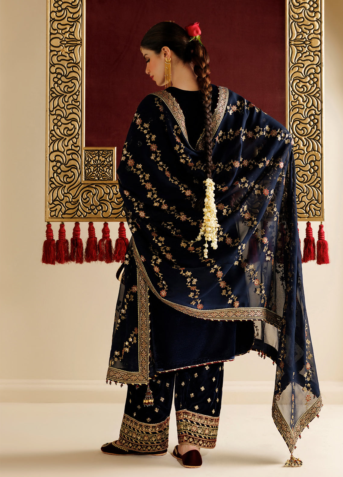 Chandni By Jazmin Luxury Embroidered Velvet 3 Piece Unstitched Suit JZ26CLV D-11 ROSHANAK Chandni By Jazmin Luxury Embroidered Velvet 3 Piece Unstitched Suit JZ26CLV D-11 ROSHANAK