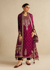 Chandni By Jazmin Luxury Embroidered Velvet 3 Piece Unstitched Suit JZ26CLV D-12 ZAIB