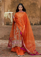 Chatoyer By Rang Rasiya Wedding Formals Emrboidered Chiffon 3 Piece Unstitched Suit RR26CWF D-NARA