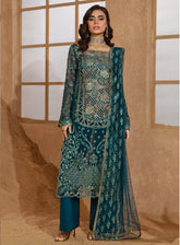 Chatoyer by Rang Rasiya Embroidered Chiffon Suit Unstitched 4 Piece - RR24WF 01 ZIMIL