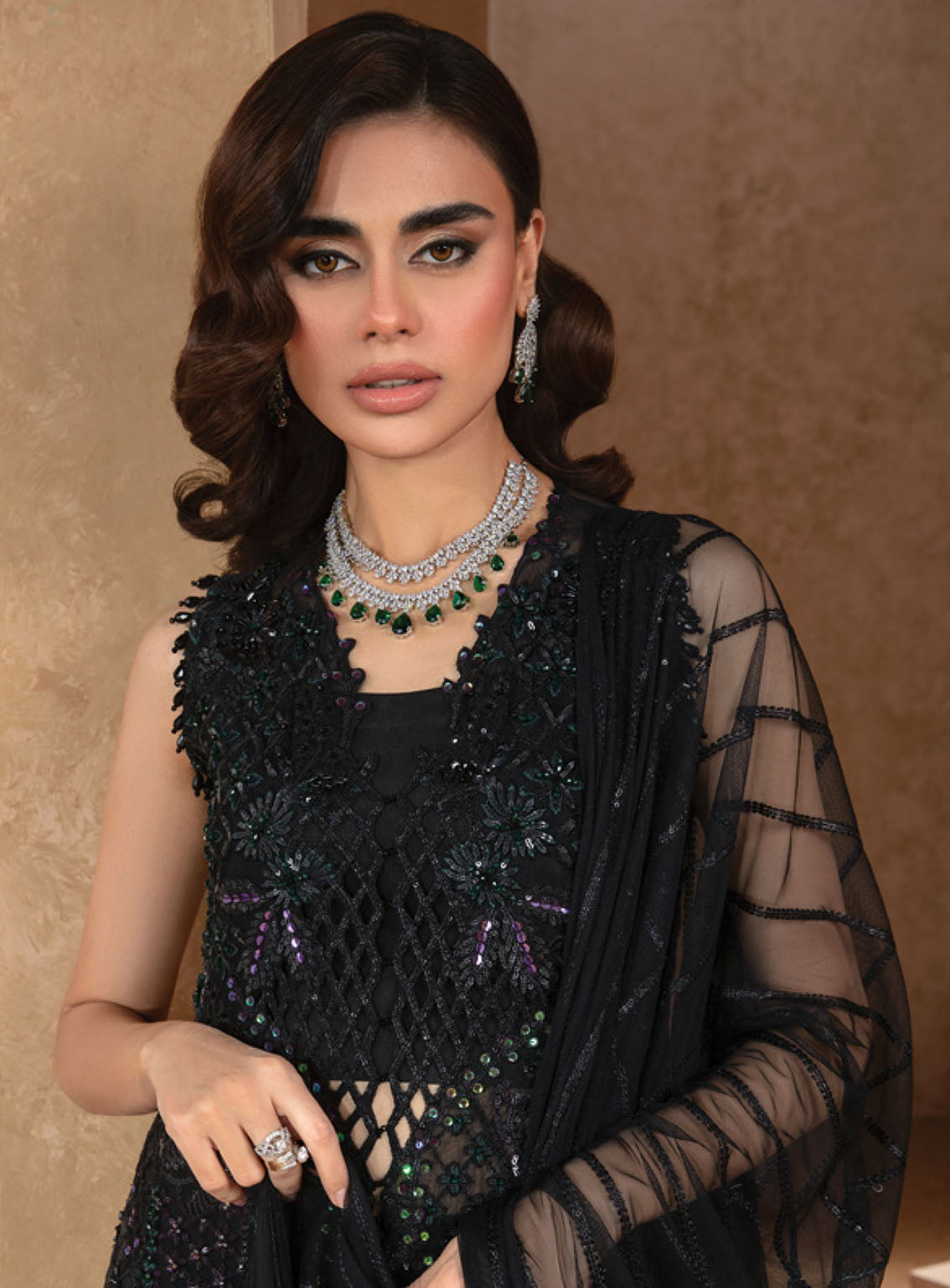Chatoyer by Rang Rasiya Embroidered Chiffon Suit Unstitched 4 Piece - RR24WF 03 MIRA Chatoyer by Rang Rasiya Embroidered Chiffon Suit Unstitched 4 Piece - RR24WF 03 MIRA