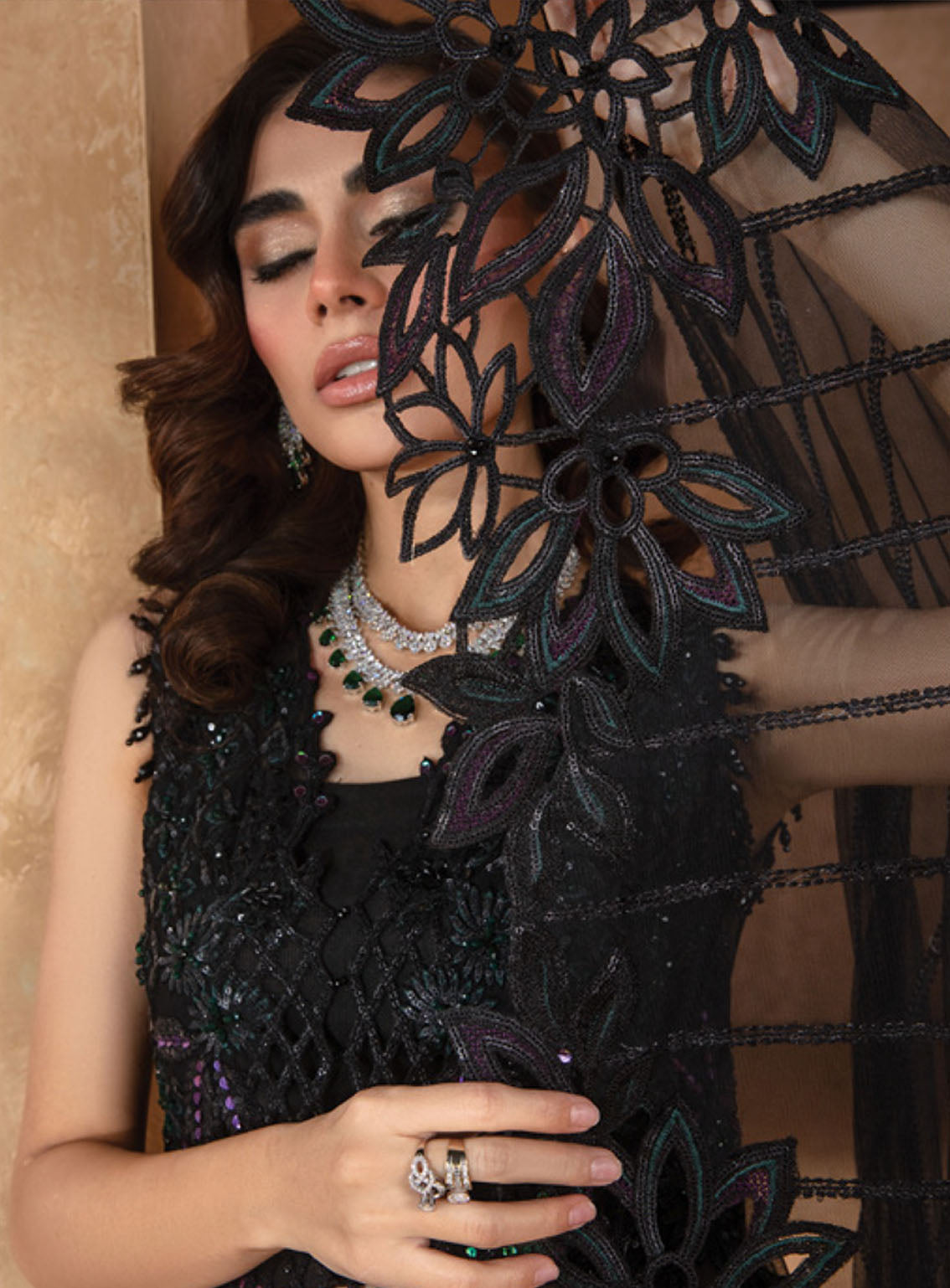 Chatoyer by Rang Rasiya Embroidered Chiffon Suit Unstitched 4 Piece - RR24WF 03 MIRA Chatoyer by Rang Rasiya Embroidered Chiffon Suit Unstitched 4 Piece - RR24WF 03 MIRA