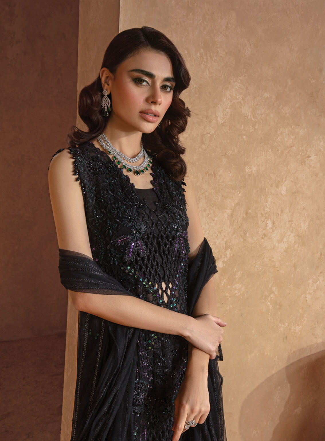 Chatoyer by Rang Rasiya Embroidered Chiffon Suit Unstitched 4 Piece - RR24WF 03 MIRA Chatoyer by Rang Rasiya Embroidered Chiffon Suit Unstitched 4 Piece - RR24WF 03 MIRA