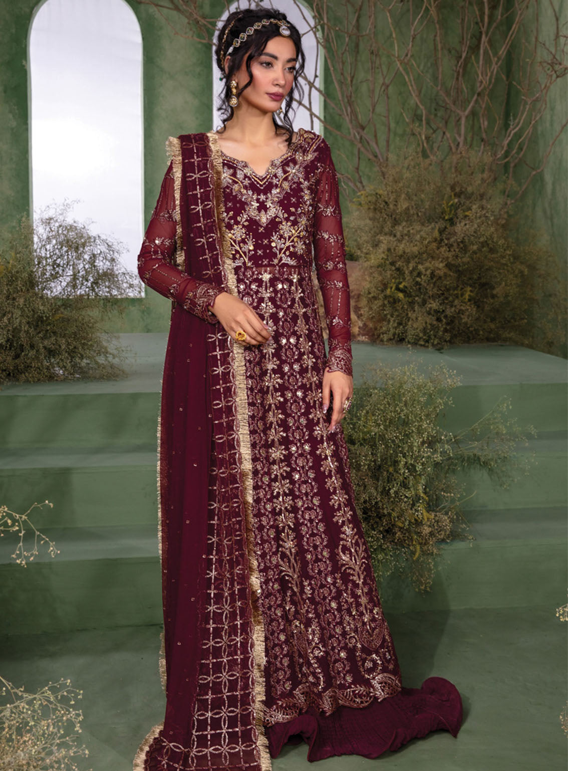 Chatoyer by Rang Rasiya Embroidered Net Suit Unstitched 4 Piece - RR24WF 06 LEYLA Chatoyer by Rang Rasiya Embroidered Net Suit Unstitched 4 Piece - RR24WF 06 LEYLA