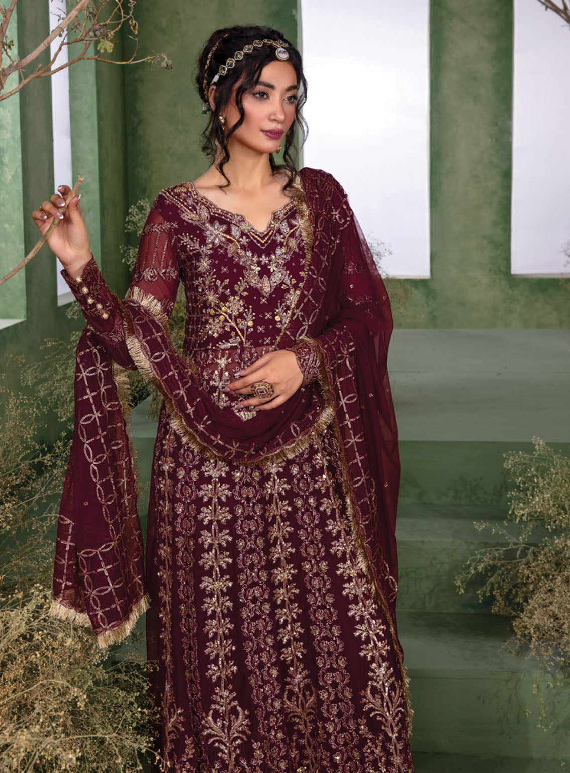 Chatoyer by Rang Rasiya Embroidered Net Suit Unstitched 4 Piece - RR24WF 06 LEYLA Chatoyer by Rang Rasiya Embroidered Net Suit Unstitched 4 Piece - RR24WF 06 LEYLA