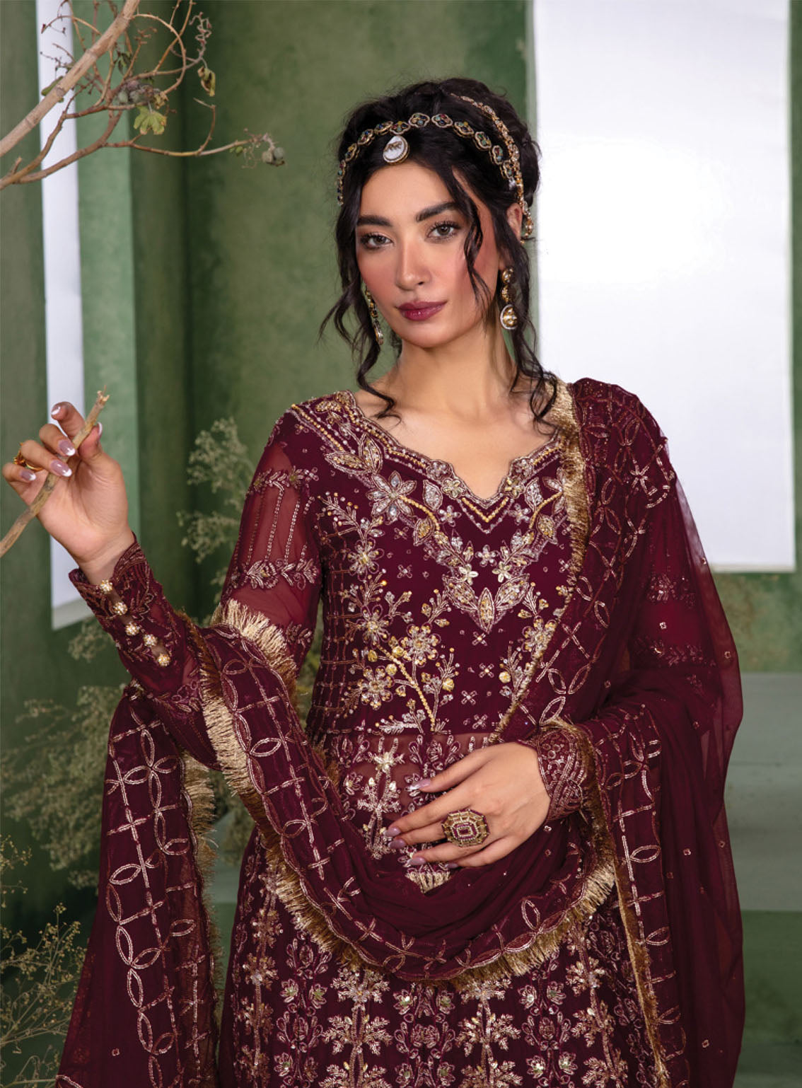 Chatoyer by Rang Rasiya Embroidered Net Suit Unstitched 4 Piece - RR24WF 06 LEYLA Chatoyer by Rang Rasiya Embroidered Net Suit Unstitched 4 Piece - RR24WF 06 LEYLA