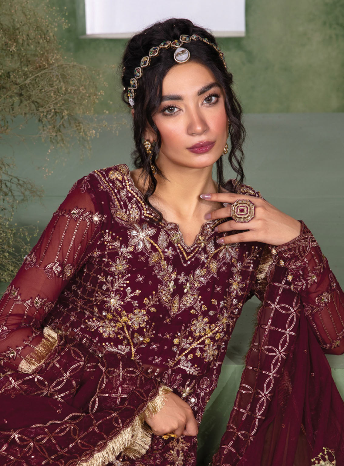 Chatoyer by Rang Rasiya Embroidered Net Suit Unstitched 4 Piece - RR24WF 06 LEYLA Chatoyer by Rang Rasiya Embroidered Net Suit Unstitched 4 Piece - RR24WF 06 LEYLA