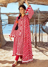 Chunri By Gul Ahmed Printed Lawn Unstitched 3 Piece Suit - GA24CL CL-42010 A