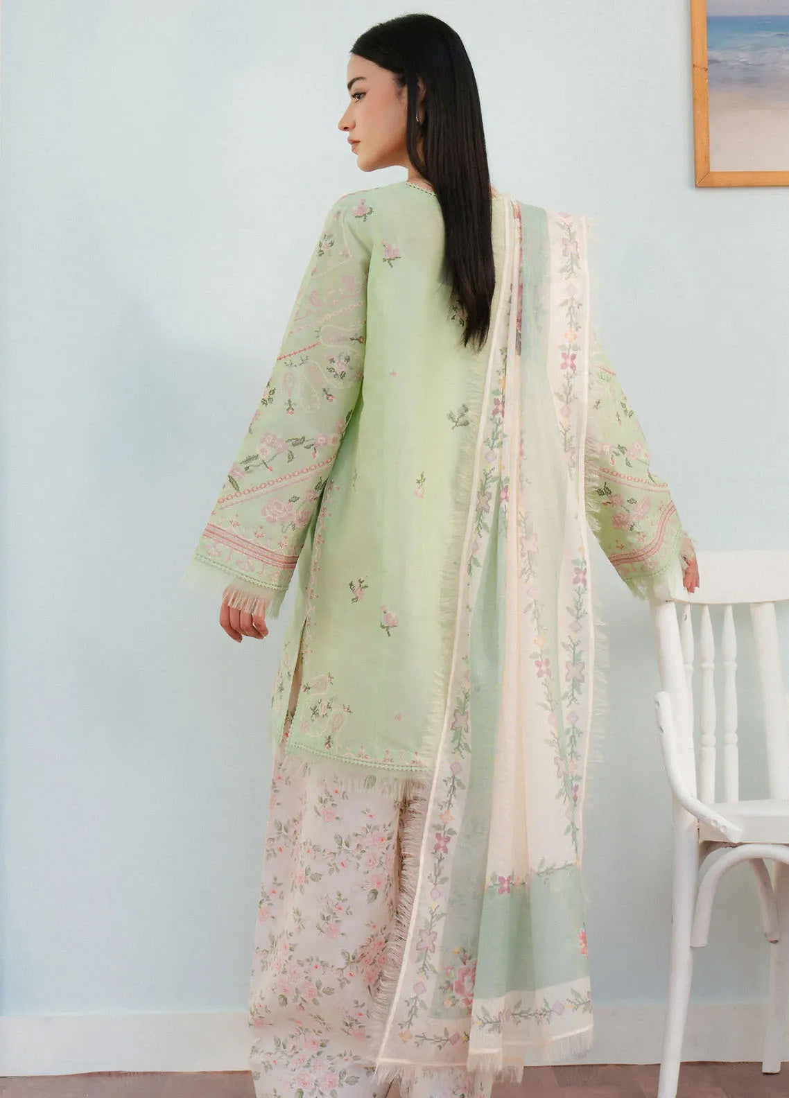 Coco By Zara Shahjahan Embroidered Lawn Suits Unstitched 3 Piece - CZS25L 2A SERENE Coco By Zara Shahjahan Embroidered Lawn Suits Unstitched 3 Piece - CZS25L 2A SERENE