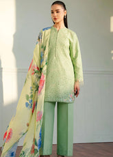 Coco By Zara Shahjahan Embroidered Lawn Suits Unstitched 3 Piece - CZS25L 3B TINA