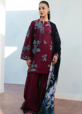 Coco By Zara Shahjahan Embroidered Lawn Suits Unstitched 3 Piece - CZS25L 4B FREYA