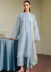 Coco By Zara Shahjahan Embroidered Lawn Suits Unstitched 3 Piece - CZS25L 5A SILAS