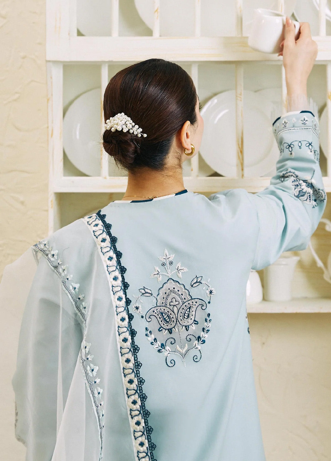 Coco By Zara Shahjahan Embroidered Lawn Unstitched 3 Piece Suit - ZSJ24CL 1A ARZOO Coco By Zara Shahjahan Embroidered Lawn Unstitched 3 Piece Suit - ZSJ24CL 1A ARZOO
