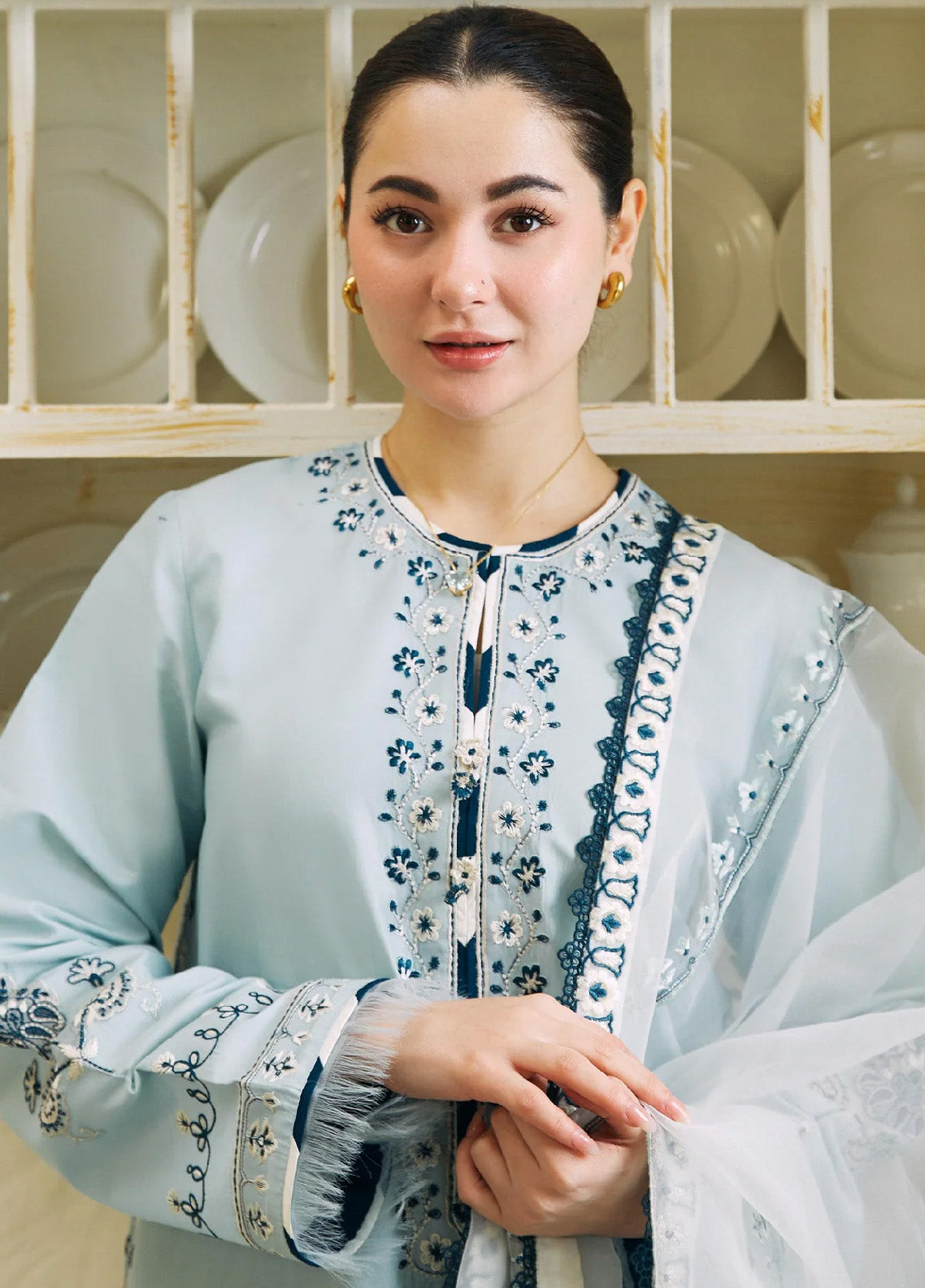 Coco By Zara Shahjahan Embroidered Lawn Unstitched 3 Piece Suit - ZSJ24CL 1A ARZOO Coco By Zara Shahjahan Embroidered Lawn Unstitched 3 Piece Suit - ZSJ24CL 1A ARZOO