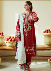 Coco By Zara Shahjahan Embroidered Lawn Unstitched 3 Piece Suit - ZSJ24CL 7A JANAAN