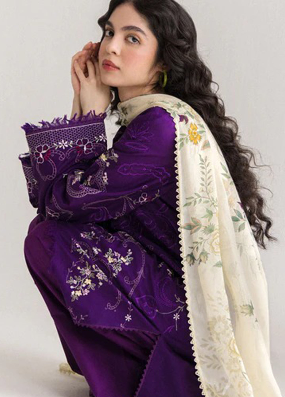 Coco By Zara Shahjahan Embrodiered Lawn 3 Piece Unstitched Suit CZS26LE2 D-10B EIRA Coco By Zara Shahjahan Embrodiered Lawn 3 Piece Unstitched Suit CZS26LE2 D-10B EIRA