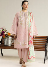 Coco By Zara Shahjahan Embrodiered Lawn 3 Piece Unstitched Suit CZS26LE2 D-2B LUNE