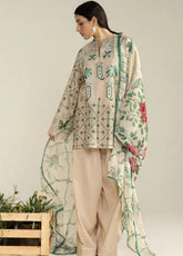 Coco By Zara Shahjahan Embrodiered Lawn 3 Piece Unstitched Suit CZS26LE2 D-9B SOREN
