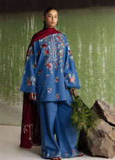 Coco By Zara Shahjahan Embroidered Karandi 3 Piece Unstitched Suit ZS26CW D-09A ASMANI