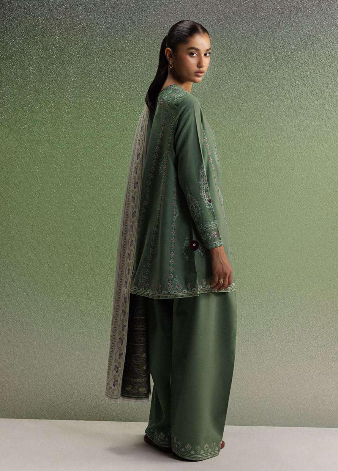 Coco By Zara Shahjahan Embroidered Khaddar 3 Piece Unstitched Suit ZS26CW D-01B SARD Coco By Zara Shahjahan Embroidered Khaddar 3 Piece Unstitched Suit ZS26CW D-01B SARD