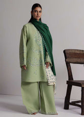 Coco By Zara Shahjahan Embroidered Khaddar 3 Piece Unstitched Suit ZS26CW D-04B NEELAM