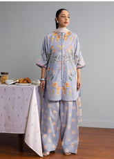 Coco By Zara Shahjahan Printed Lawn 3 Piece Unstitched Suit CZS26CPD2 D-YUKI 8B