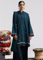 Coco By Zara Shahjahan Printed Linen 3 Piece Unstitched Suit ZS26CPV4 D-10B LEELA