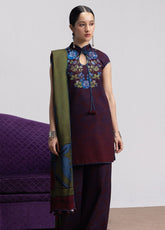 Coco By Zara Shahjahan Printed Linen 3 Piece Unstitched Suit ZS26CPV4 D-1B MIRA