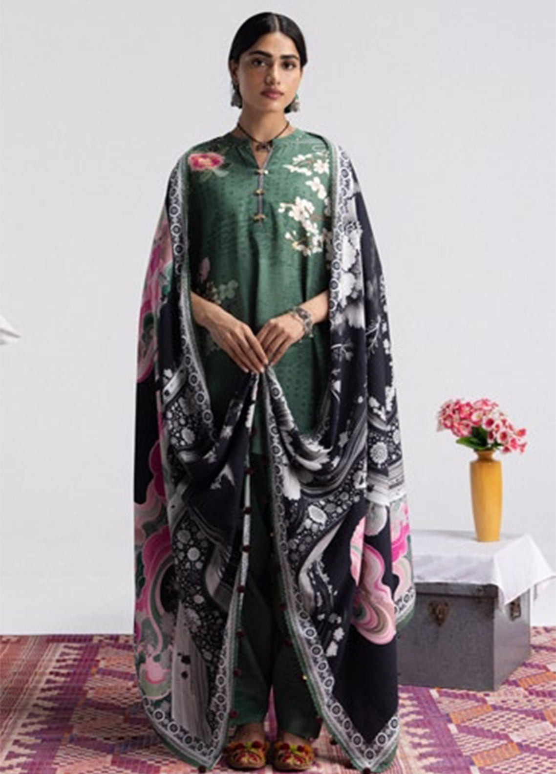 Coco By Zara Shahjahan Printed Linen 3 Piece Unstitched Suit ZS26CPV4 D-2B HANA Coco By Zara Shahjahan Printed Linen 3 Piece Unstitched Suit ZS26CPV4 D-2B HANA