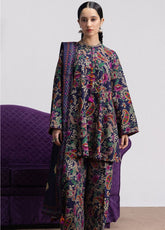 Coco By Zara Shahjahan Printed Linen 3 Piece Unstitched Suit ZS26CPV4 D-6A SOFIA