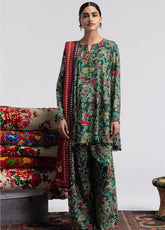 Coco By Zara Shahjahan Printed Linen 3 Piece Unstitched Suit ZS26CPV4 D-6B SOFIA