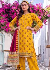 Coco Cords By Alzohaib Printed Lawn 3 Piece Unstitched Suit AZ26CCDV8 D-CC-08