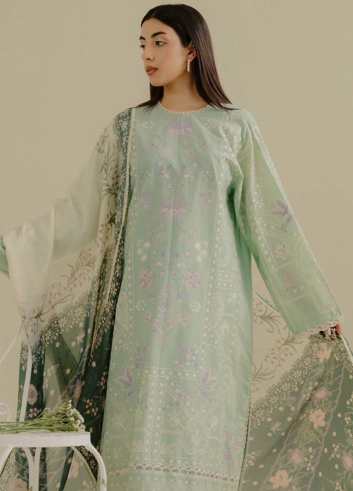 Coco by Zara Shahjahan Embroidered Lawn Suits Unstitched 3 Piece - CZS25L2 10A NYSSA Coco by Zara Shahjahan Embroidered Lawn Suits Unstitched 3 Piece - CZS25L2 10A NYSSA