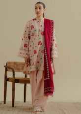 Coco by Zara Shahjahan Embroidered Lawn Suits Unstitched 3 Piece - CZS25L2 6A ZUFRA