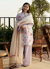 Coco by Zara Shahjahan Embroidered Lawn Suits Unstitched 3 Piece - CZS25L2 6B ZUFRA