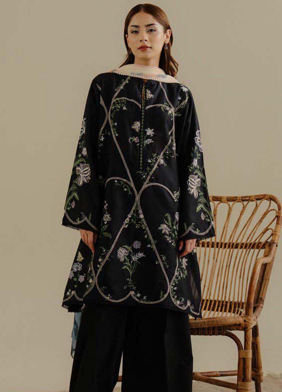 Coco by Zara Shahjahan Embroidered Lawn Suits Unstitched 3 Piece - CZS25L2 8A TARA Coco by Zara Shahjahan Embroidered Lawn Suits Unstitched 3 Piece - CZS25L2 8A TARA