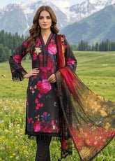 Colors By Alzohaib Digital Printed Lawn 3 Piece Unstitched Suit AZ26CDPL D-01