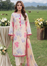 Colors By Alzohaib Digital Printed Lawn 3 Piece Unstitched Suit AZ26CDPL D-02