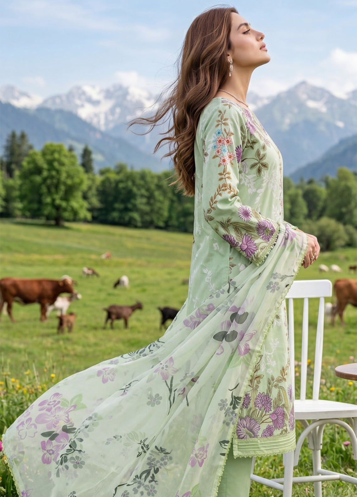Colors By Alzohaib Digital Printed Lawn 3 Piece Unstitched Suit AZ26CDPL D-04 Colors By Alzohaib Digital Printed Lawn 3 Piece Unstitched Suit AZ26CDPL D-04
