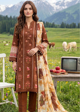 Colors By Alzohaib Digital Printed Lawn 3 Piece Unstitched Suit AZ26CDPL D-05