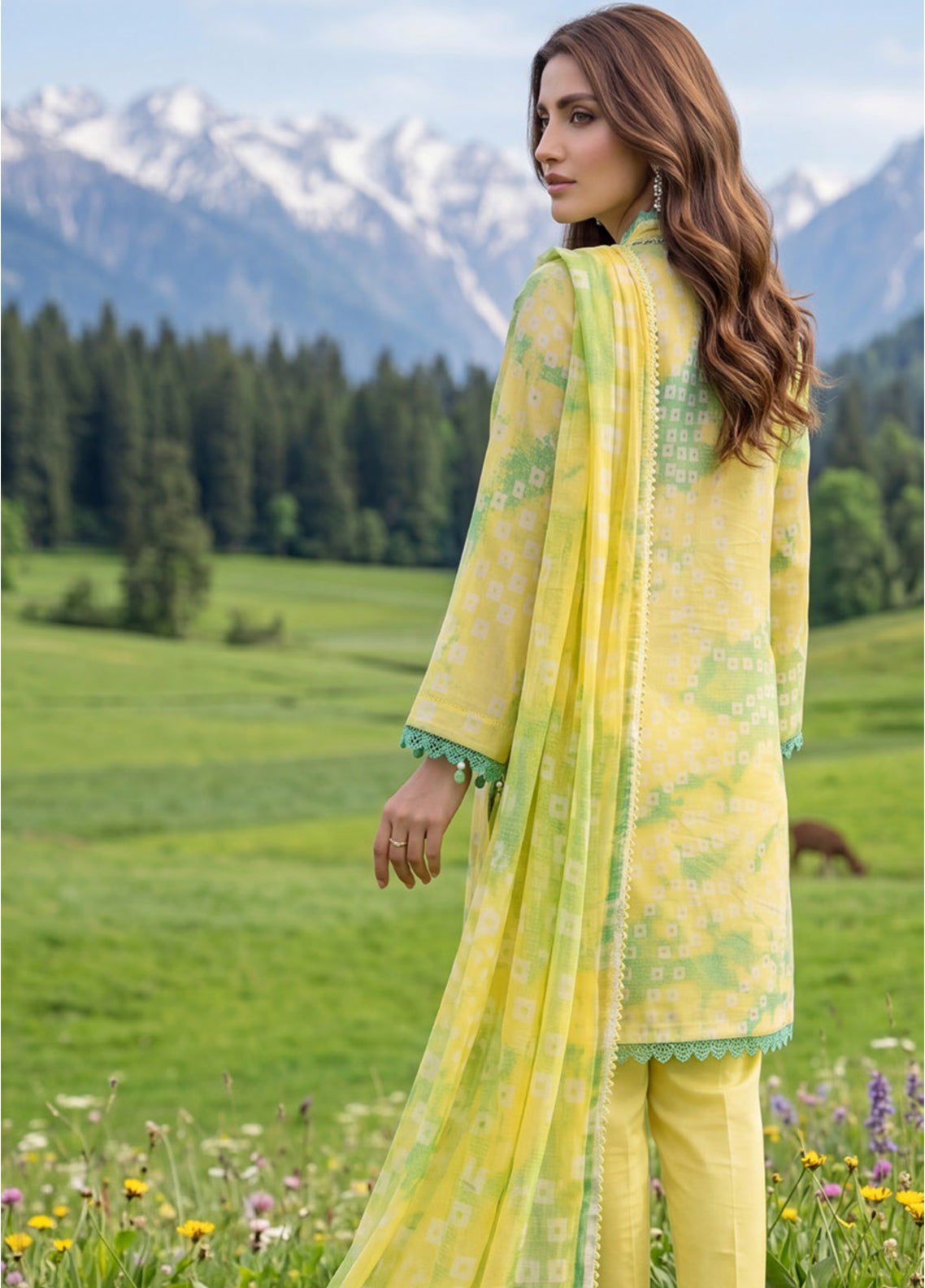 Colors By Alzohaib Digital Printed Lawn 3 Piece Unstitched Suit AZ26CDPL D-07 Colors By Alzohaib Digital Printed Lawn 3 Piece Unstitched Suit AZ26CDPL D-07