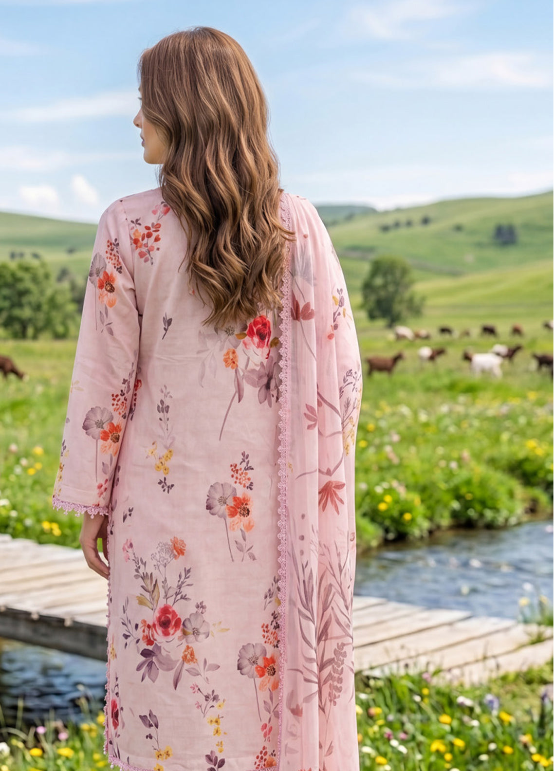 Colors By Alzohaib Digital Printed Lawn 3 Piece Unstitched Suit AZ26CDPL D-09 Colors By Alzohaib Digital Printed Lawn 3 Piece Unstitched Suit AZ26CDPL D-09