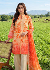 Colors By Alzohaib Digital Printed Lawn 3 Piece Unstitched Suit AZ26CDPL D-10